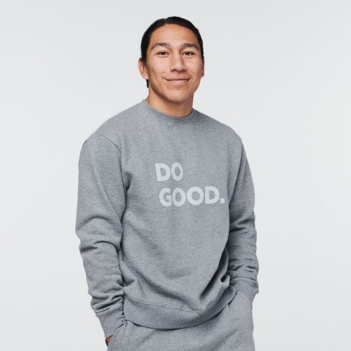 Do Good Crew Sweatshirt - Men's, Heather Grey, Model Mario