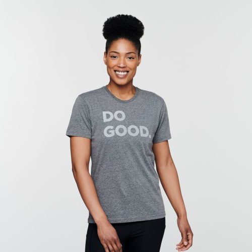 Do Good T-Shirt - Women's, Heather Grey, Model Callie