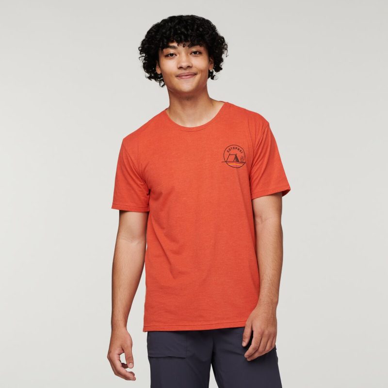 Camp Life Organic T-Shirt - Men's, Canyon, Model Xavier