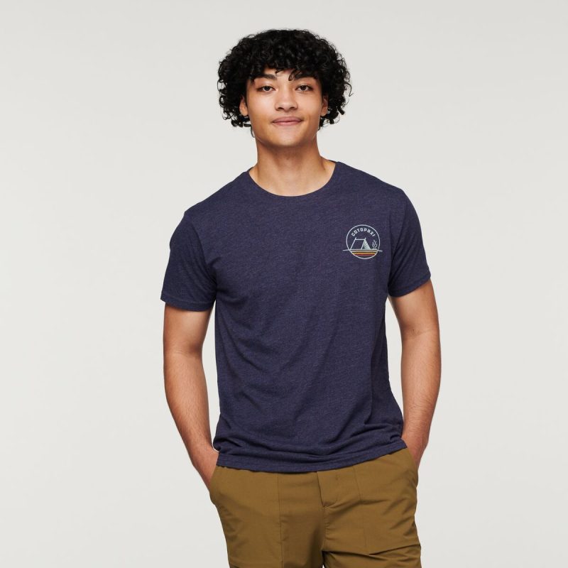 Camp Life Organic T-Shirt - Men's, Maritime, Model Xavier