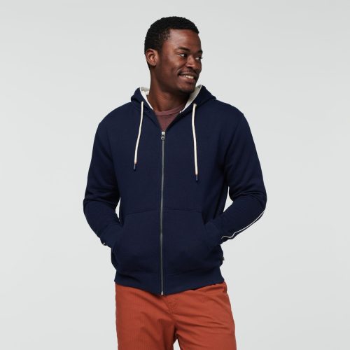 Do Good Organic Full-Zip Hoodie - Men's, Maritime, Model Jeremy