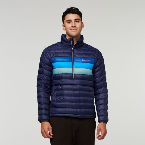 Fuego Down Pullover - Men's, Maritime Stripes, Model Munther