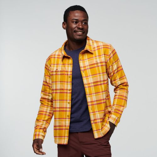 Mero Flannel Shirt - Men's, Amber Plaid, Model Jeremy