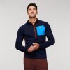 Otero Fleece Half-Zip Pullover - Men's, Maritime, Model Munther