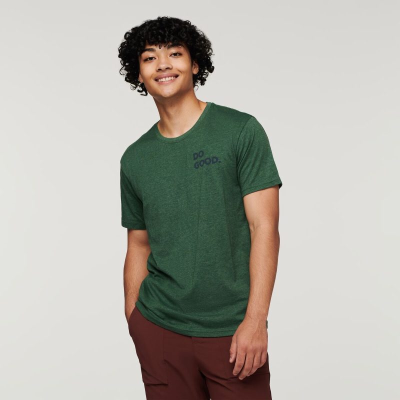 Wild West Organic T-Shirt - Men's, Forest, Model Xavier