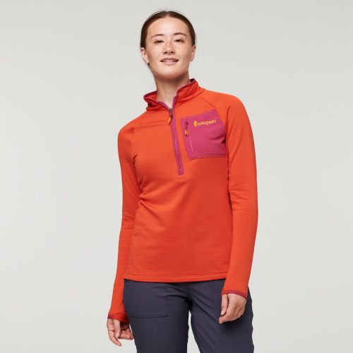 Otero Fleece Half-Zip Pullover - Women's, Canyon, Model Aya