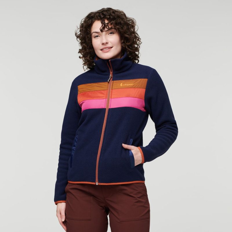 Teca Fleece Full-Zip Jacket - Women's, Alpenglow, Model Courtney