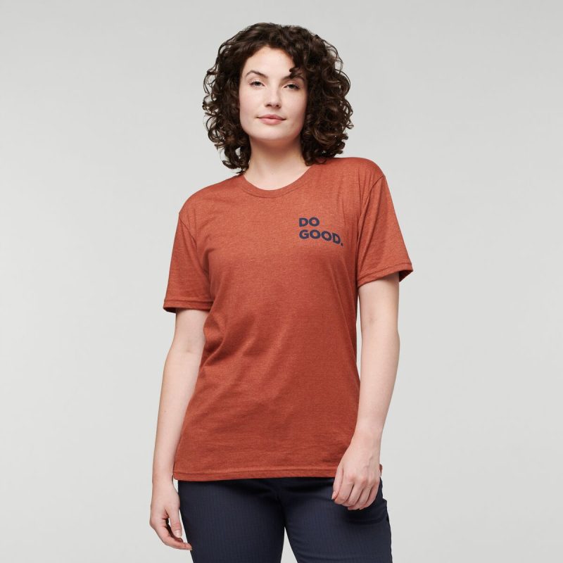 Wild West Organic T-Shirt - Women's, Spice, Model Courtney