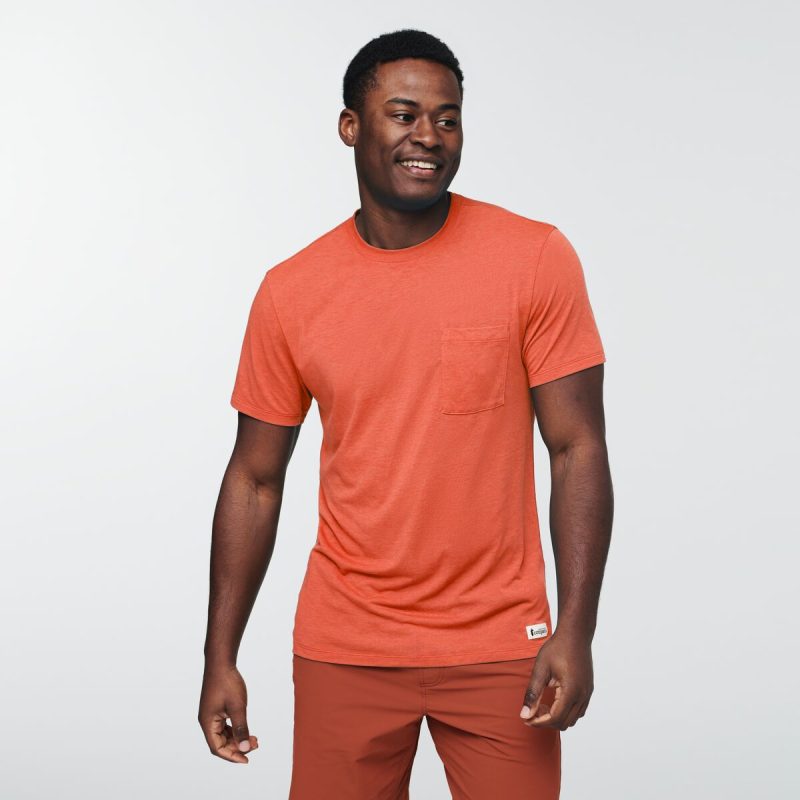 Paseo Travel Pocket T-Shirt - Men's, Canyon, Model Jeremy