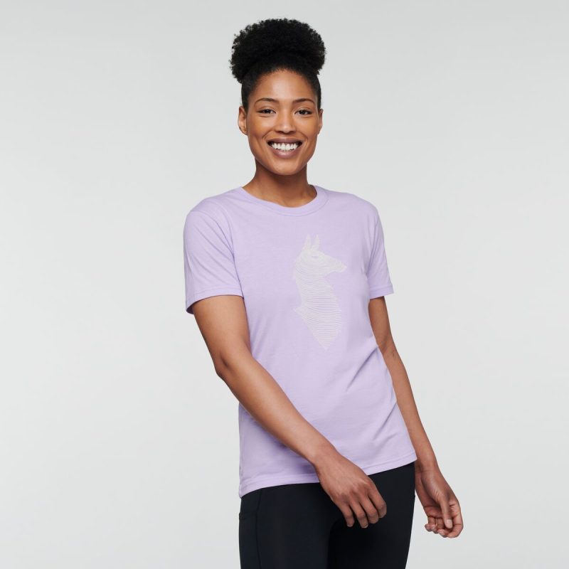 Topo Llama T-shirt - Women's, Thistle