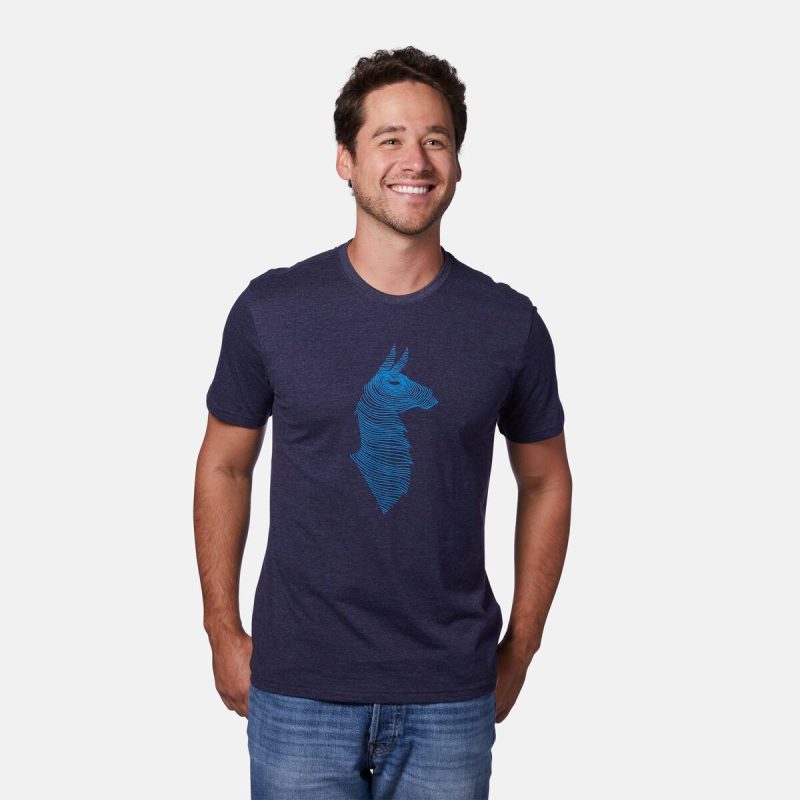 Topo Llama T-shirt - Men's, Maritime