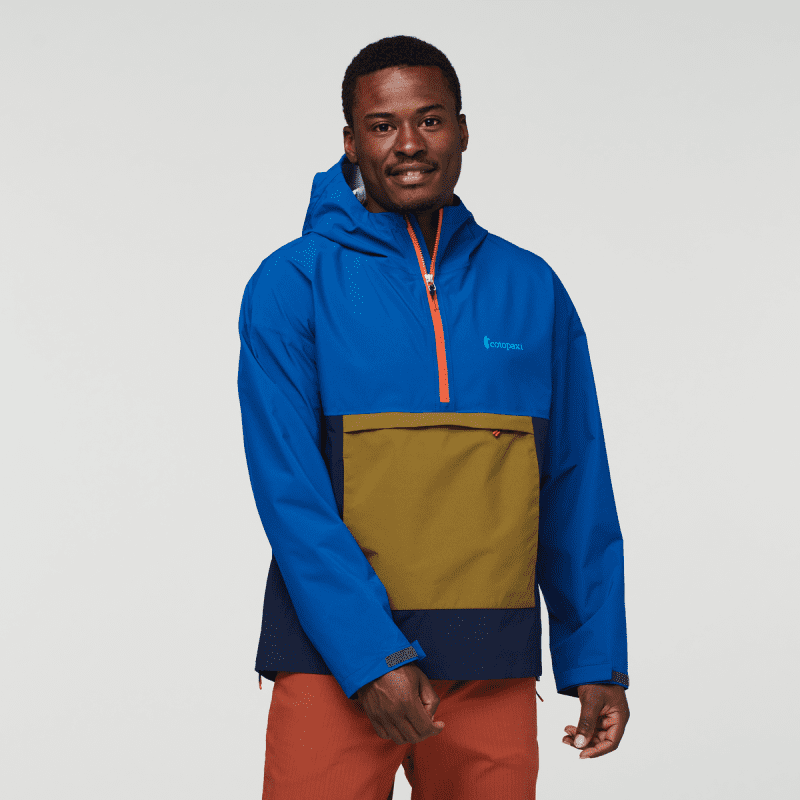 Cielo Rain Anorak - Men's, Pacific, Model Jeremy