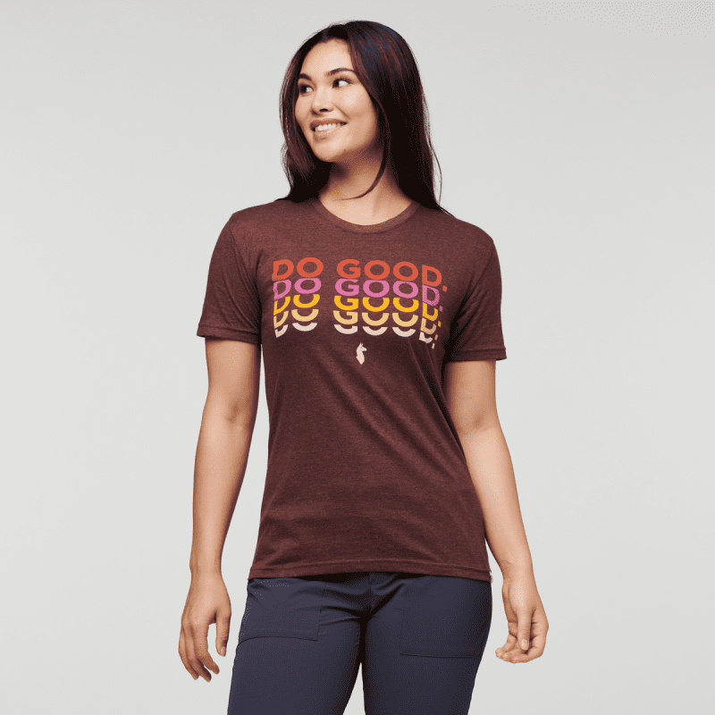 Do Good Repeat T-Shirt - Women's, Chestnut, Model Maile