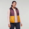 Teca Cálido Hooded Vest - Women's, Provence, Model Maile