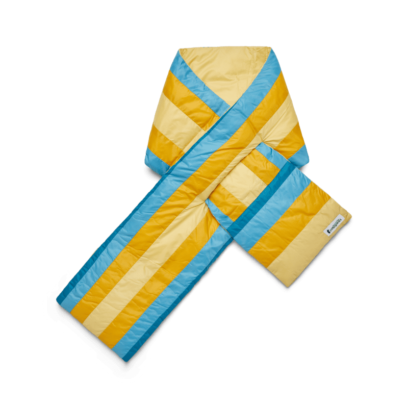 Fuego Down Scarf, Wheat Stripes