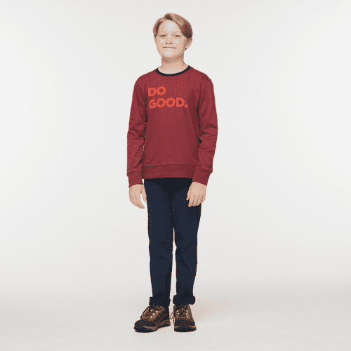 1200x1200png F23KidsDoGoodOrganicCrewSweatshirtBurgundy 5 569ac419 8c05 430f 9b05 56f8769cd259