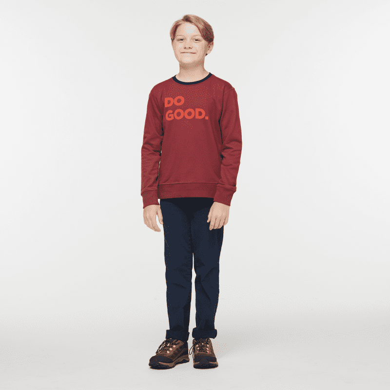 1200x1200png F23KidsDoGoodOrganicCrewSweatshirtBurgundy 5 569ac419 8c05 430f 9b05 56f8769cd259