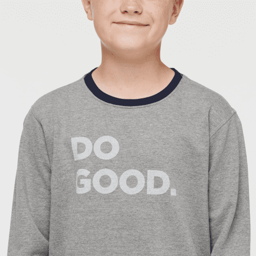 1200x1200png F23KidsDoGoodOrganicCrewSweatshirtHeatherGrey 5