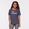 Do Good Organic T-Shirt - Kids', Maritime, Model Adelina