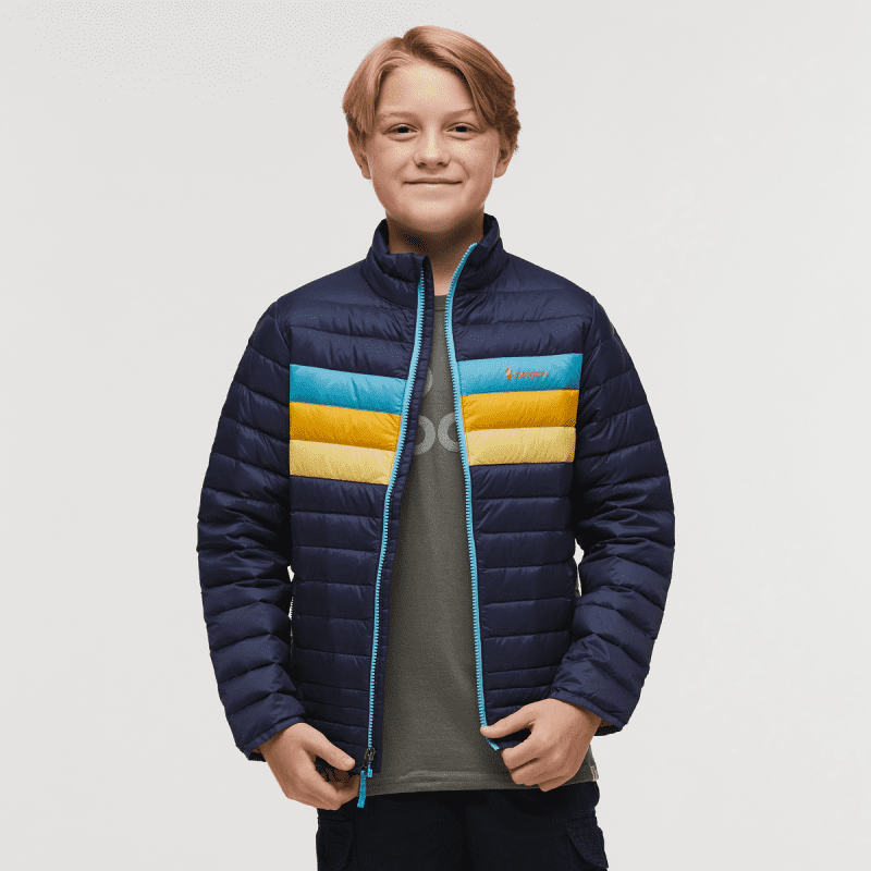 Fuego Down Jacket - Kids', Maritime Stripes, Model Dax