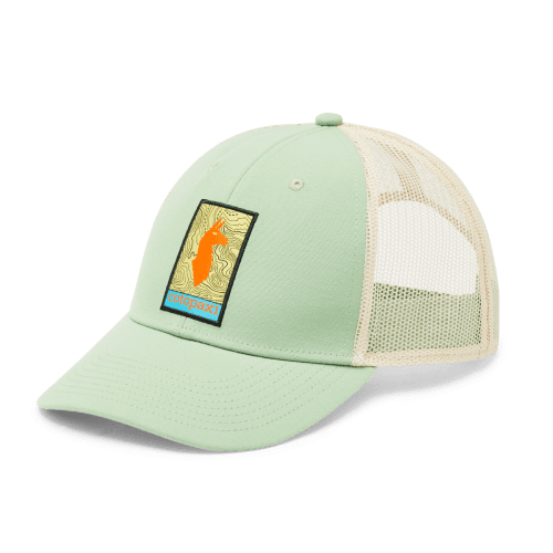 Llama Map Trucker Hat, Aspen