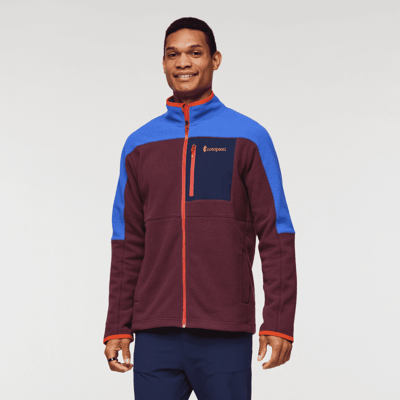 Abrazo Fleece Full-Zip Jacket - Men's, Blue Violet/Wine, Model James