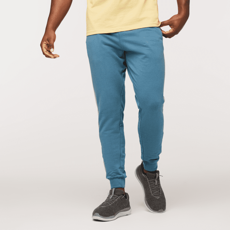 Bandera Organic Jogger - Men's, Blue Spruce, Model Jeremy