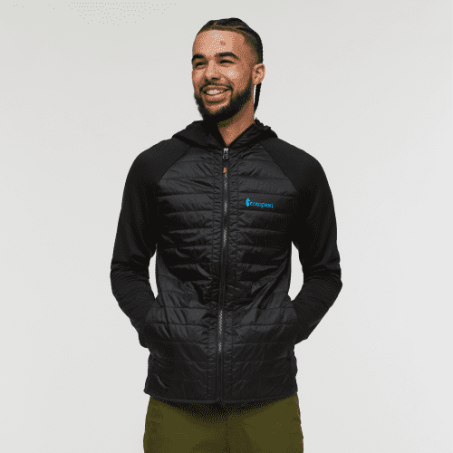 Capa Hybrid Insulated Hooded Jacket - Men's, Cotopaxi Black, Model Alex