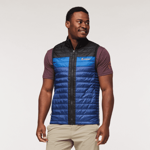 Capa Insulated Vest - Men's, Black/Maritime, Model Jeremy