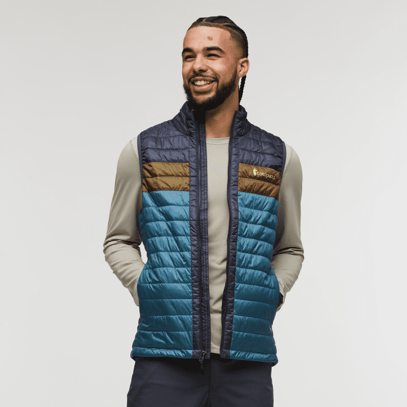 Capa Insulated Vest - Men's, Graphite/Blue Spruce, Model Alex