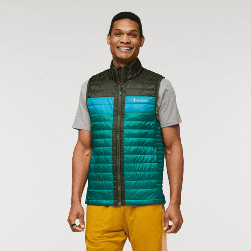 Capa Insulated Vest - Men's, Woods/Greenery, Model Jeremy