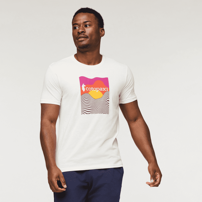 Cotopaxi Vibe Organic T-Shirt - Men's, Bone, Model Jeremy