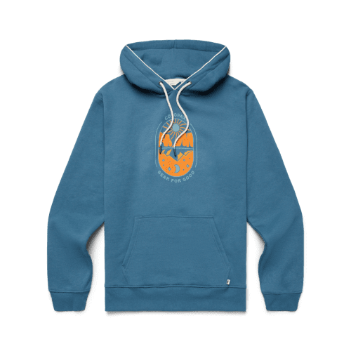 Day And Night Organic Pullover Hoodie - Men's, Blue Spruce