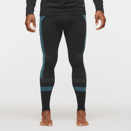 Debajo Seamless Baselayer Tight - Men's, Black Stripes, Model Jason