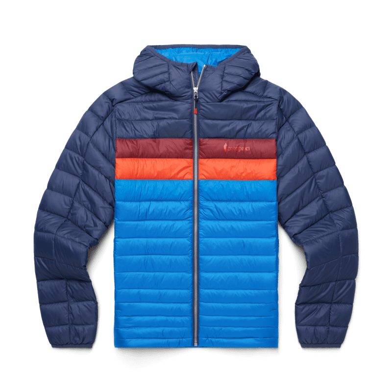 Fuego Hooded Down Jacket - Men's, Ink/Atlantic