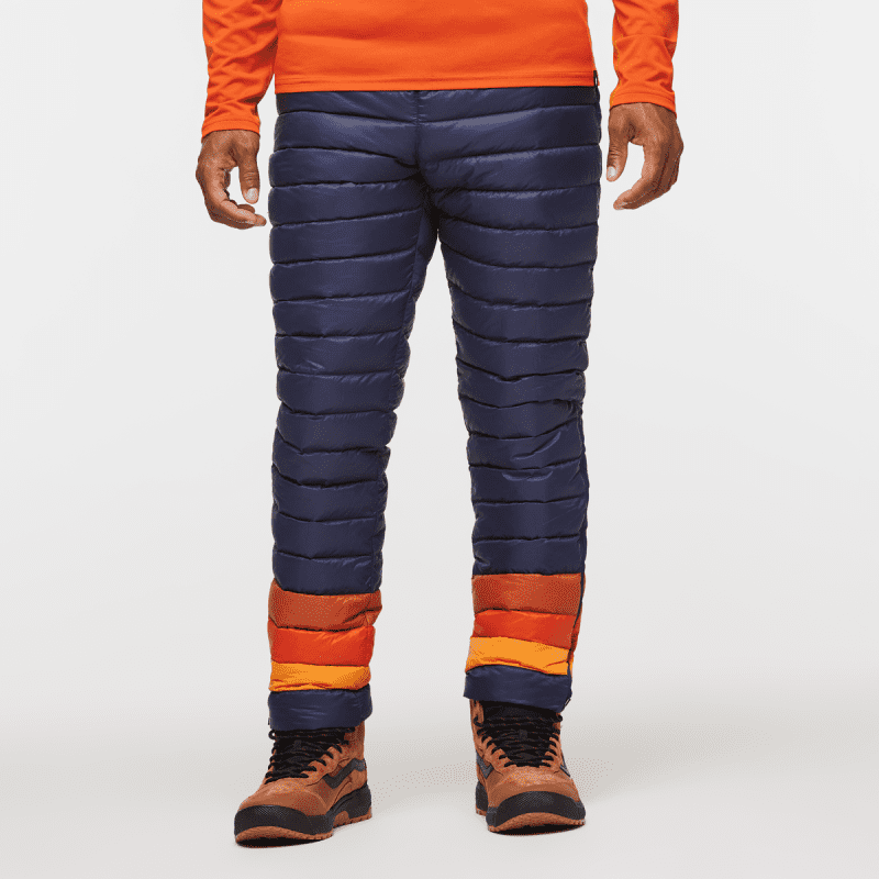 Fuego Down Pant - Men's, Maritime Stripes, Model Jason