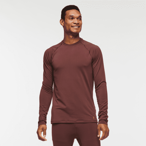 Liso Baselayer Top - Men's, Chestnut, Model Jason