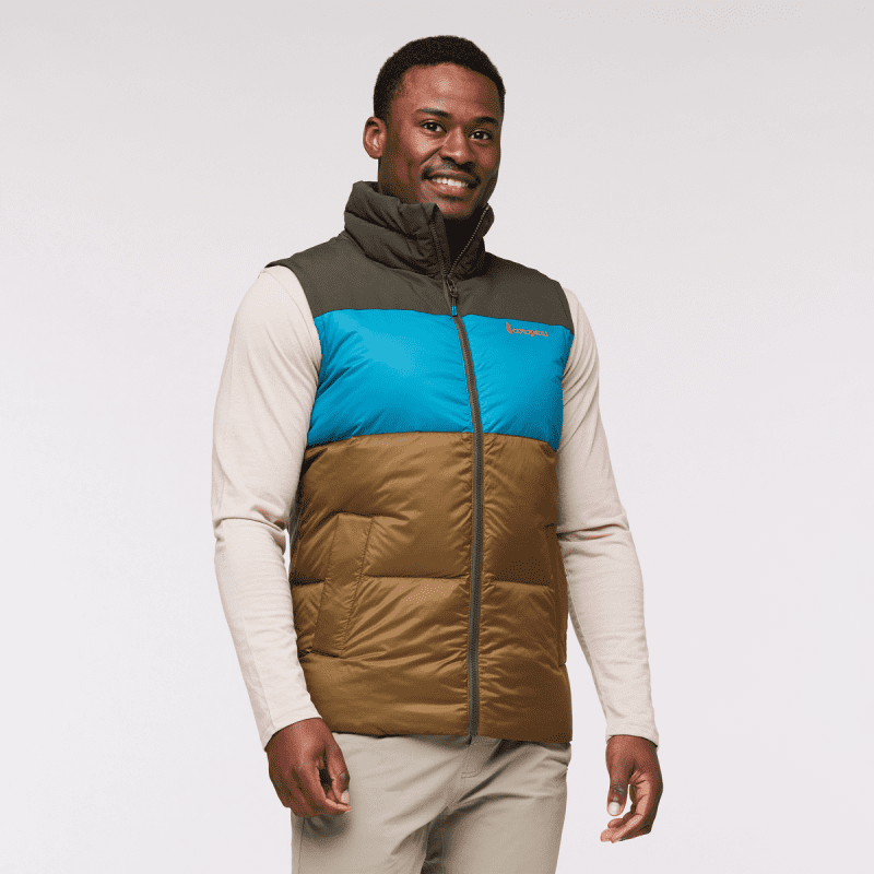 Solazo Down Vest - Men's, Woods/Gulf, Model Jeremy