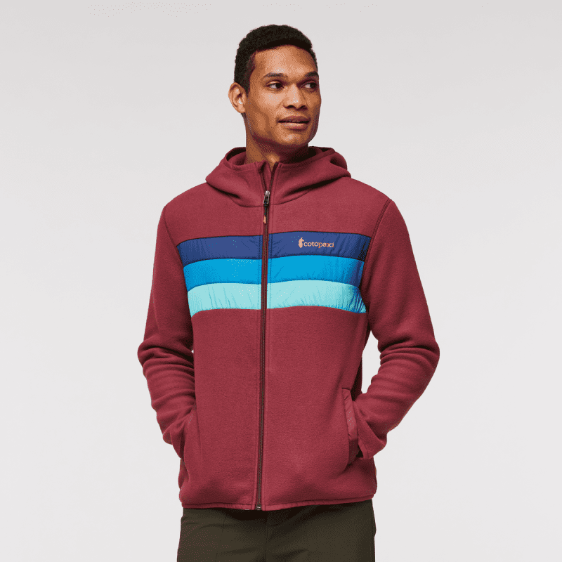 Teca Fleece Hooded Full-Zip Jacket - Men's, Beets Me, Model Jason