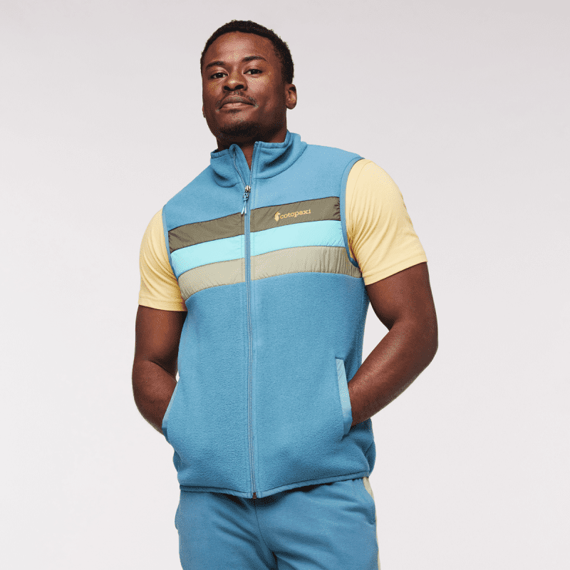 Teca Fleece Vest - Men's, Heron, Model Jeremy