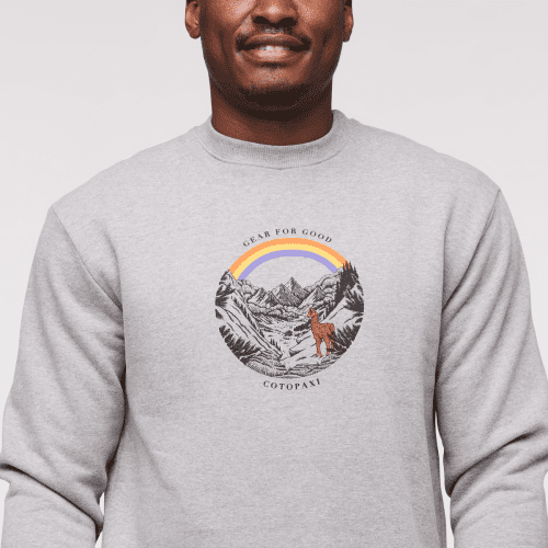 1200x1200png F23MTravelingLlamaOrganicCrewSweatshirtHeatherGrey 5