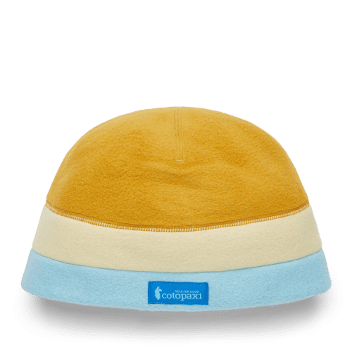 Teca Fleece Beanie, Amber Stripes