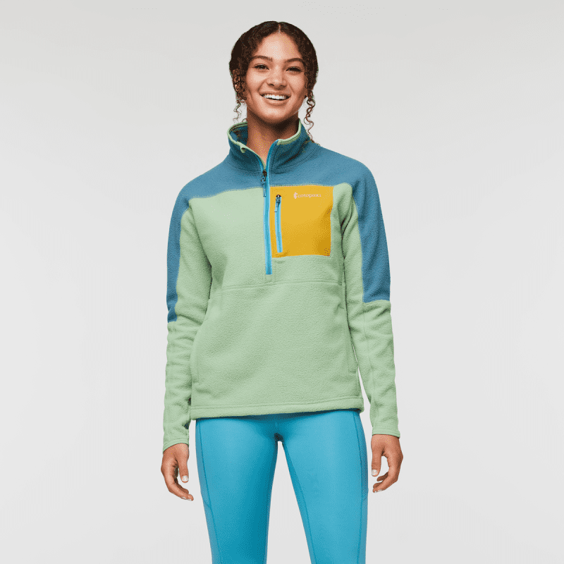 Abrazo Fleece Half-Zip Jacket - Women's, Blue Spruce/Aspen, Model London