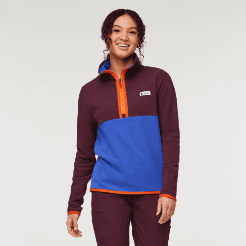 Amado Fleece Pullover - Women's, Wine/Blue Violet, Model London