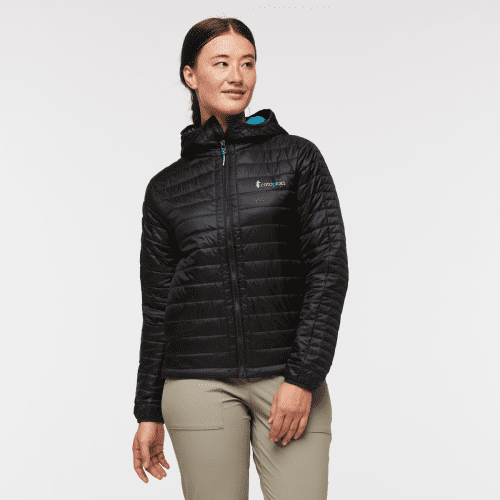 Capa Insulated Hooded Jacket - Women's, Cotopaxi Black, Model Aya