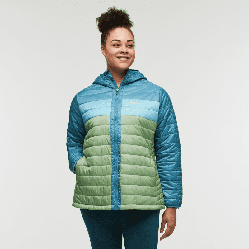 Capa Insulated Hooded Jacket - Women's, Drizzle/Aspen, Model Brianna