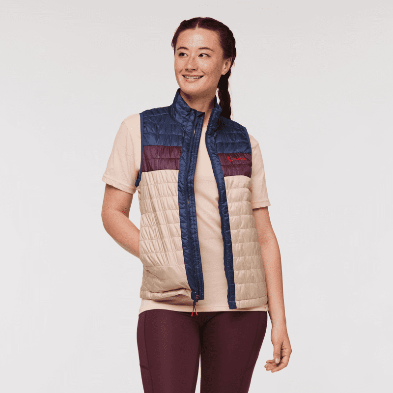 Capa Insulated Vest - Women's, Ink/Oatmeal, Model Aya