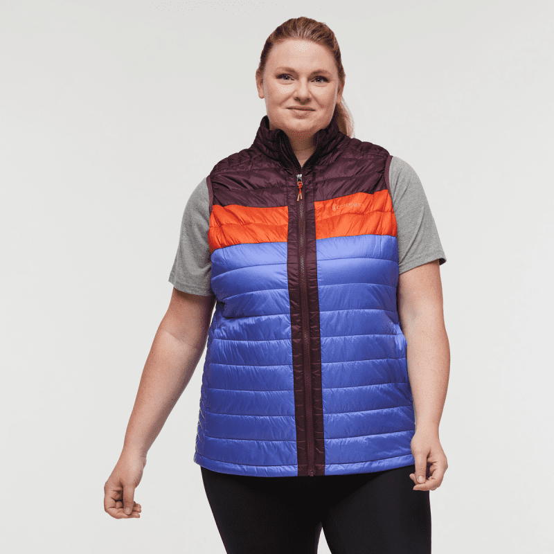 Capa Insulated Vest - Women's, Wine/Amethyst, Model Jennifer