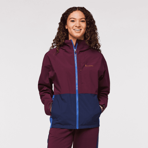 Cielo Rain Jacket - Women's, Wine, Model London