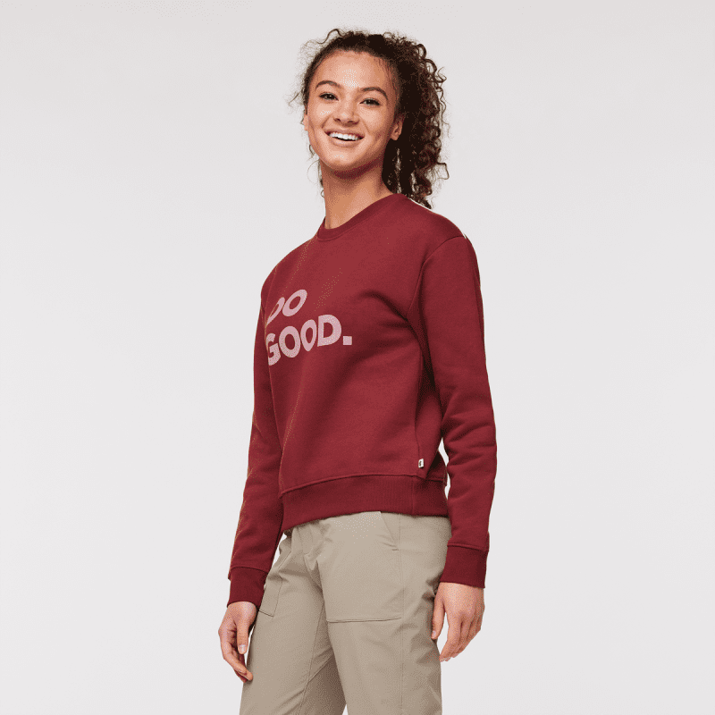 1200x1200png F23WDoGoodOrganicCrewSweatshirtBurgundy 3